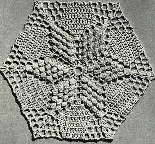 Popcorn Petals Bedspread Pattern #6041
