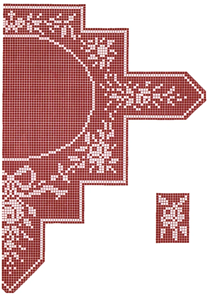 Rose Gown Yoke and Medallion Pattern #8 chart