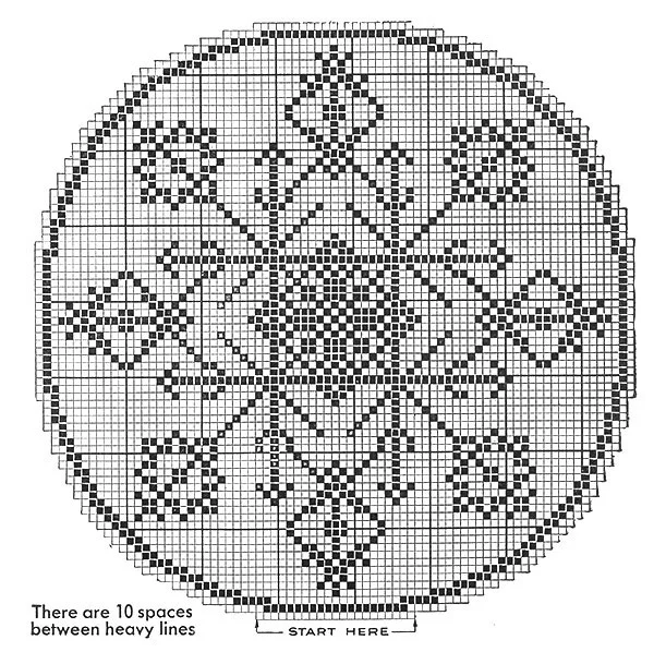 Filet Doily Pattern #3-46