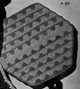 Hot Plate Mats & Potholder Pattern #4-89