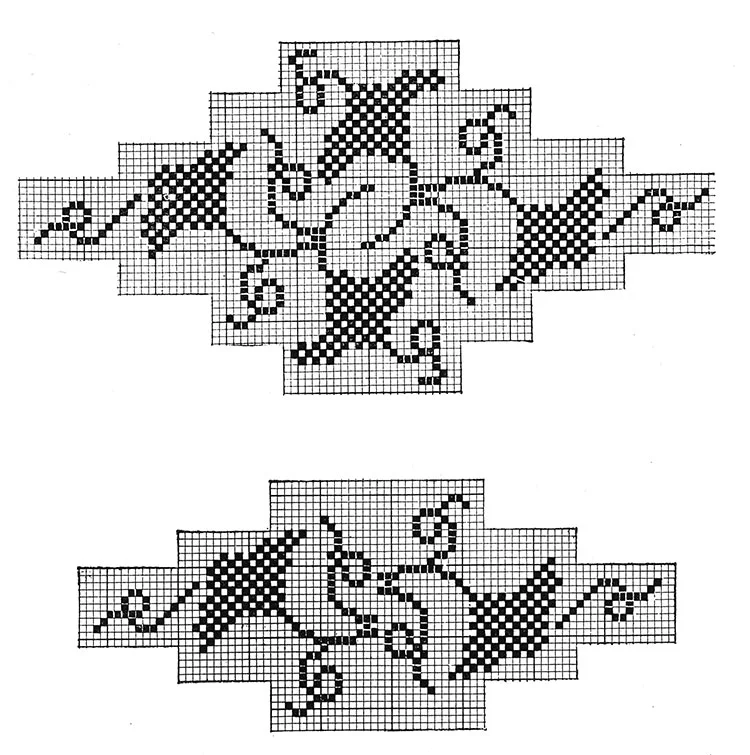 Chair Set Pattern #7085 chart