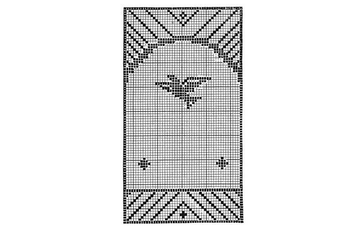 Bird and Tree Chair Set Pattern #7102 chart 2