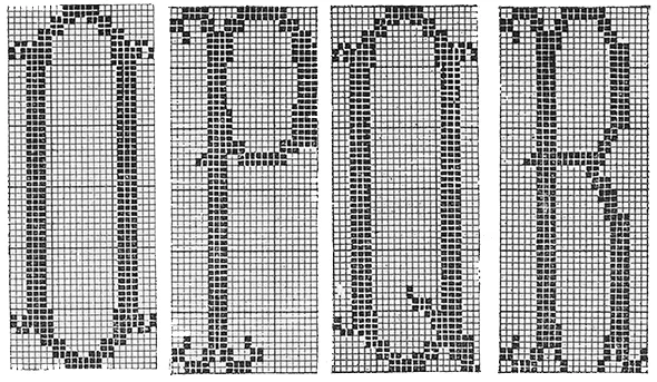 Letter Perfect Bedspread Pattern #653 alphabet chart 4