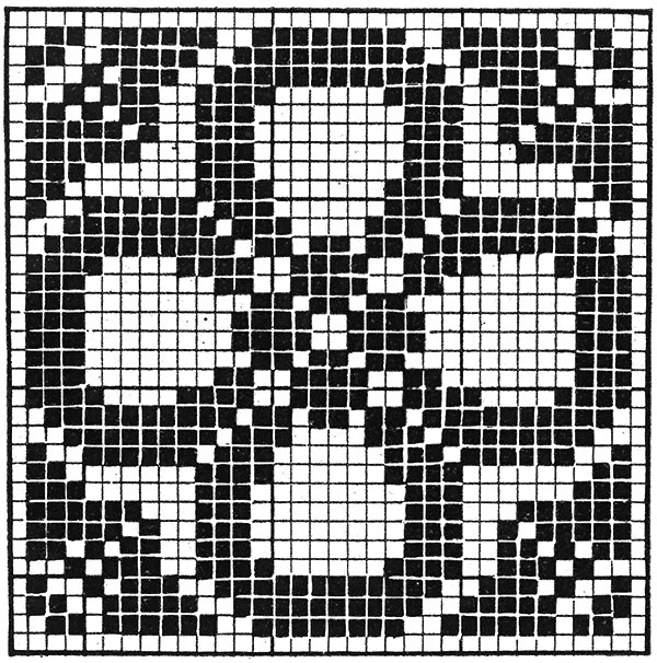 Stepping Stones Bedspread Pattern #656 chart