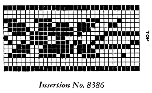 Filet Crochet Insertion Pattern #8386