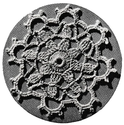 Snowfall Luncheon Set Pattern #7414 motif