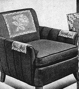 Radiant Rose Runner and Chair Set Pattern #7521