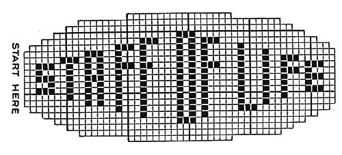 Staff of Life Bread Doily #7544 chart