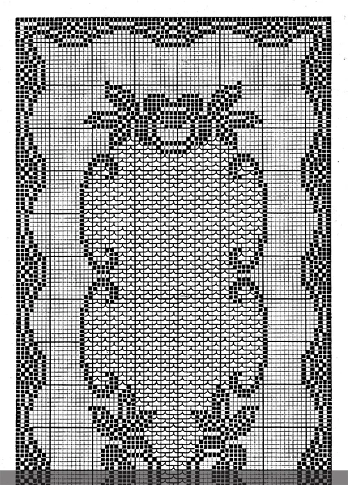 Queen of the Garden Runner Pattern #7399 chart