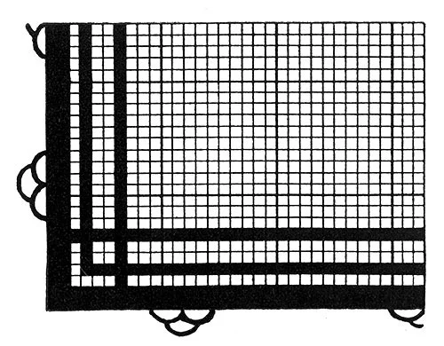Luncheon Set in Filet Pattern #717 chart
