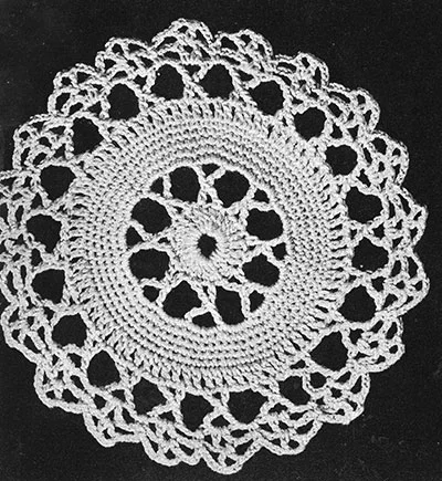 Star Wheel Bedspread Pattern #200 large swatch