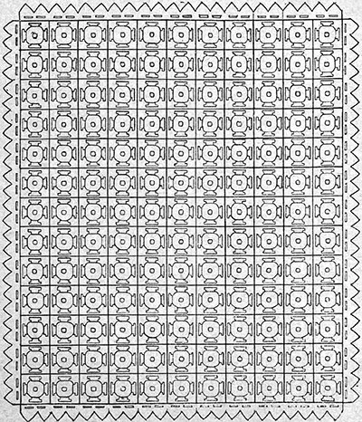 Meadow Daisy Bedspread Pattern #62 chart
