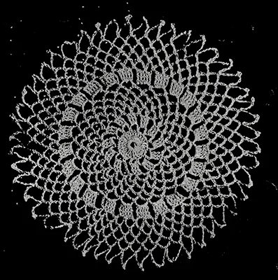 Round Wheel Doily Pattern #62