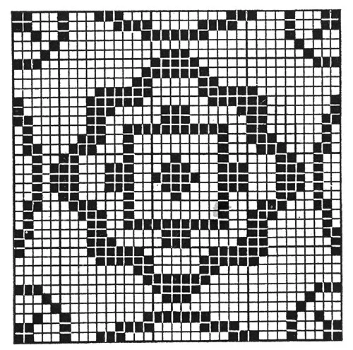 Cape Cod Afghan Pattern #1701 chart