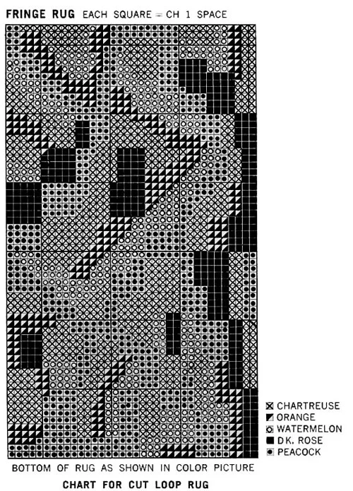 Cut Loop Rug Pattern Chart1
