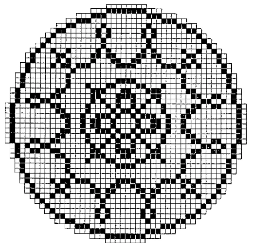 Filet Ruffle Doily Pattern #5903