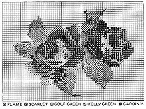 The Black Embroidered Rug Pattern chart