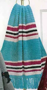 Roman Stripe Afghan Pattern #722-12