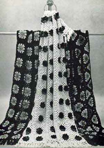 3 Way Modern Mt Vernon Square Afghan Pattern #722-13C
