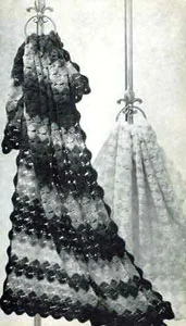 Star Shell Afghan Pattern #722-14