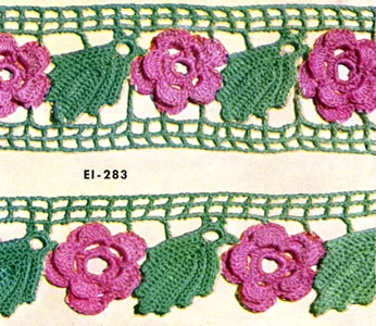 Rose Edging & Insertion Pattern