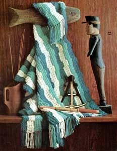Crocheted Ripple Afghan Pattern