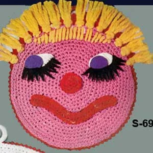 Funny Face Pot Holder Pattern #S-691