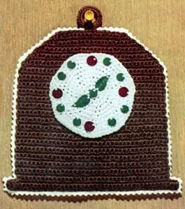 Grandpa's Clock Pot Holder Pattern #S-717