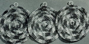 Variegated Circle Potholder Pattern #9347