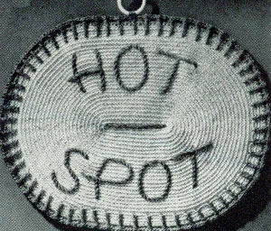 Hot Spot Potholder Pattern #9354