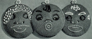 Ma, Pa and Baby Potholders Pattern #9370