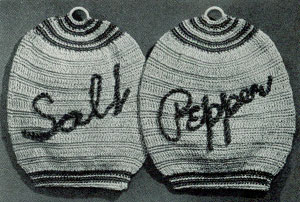 Salt & Pepper Potholder Pattern #9384