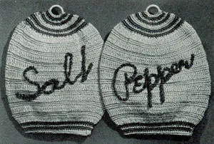 Salt & Pepper Potholder Pattern #9384