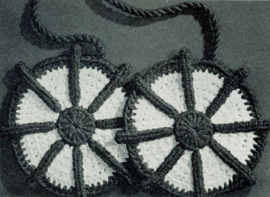 Double Wheels Potholder Pattern #9386
