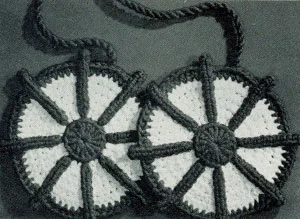 Double Wheels Potholder Pattern #9386