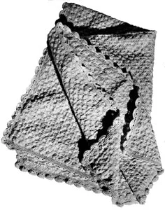Crocheted Baby Blanket Pattern #4024