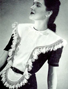 Dickey with Crocheted Edge Pattern #4029