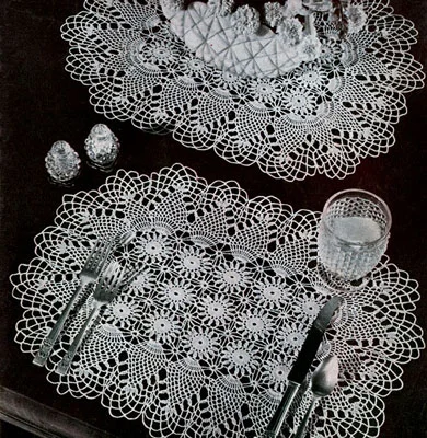 Pineapple Luncheon Set Pattern #7860