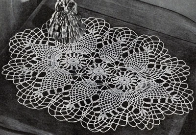 Pineapple Oval Doily Pattern #7861