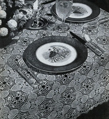 Pineapple Tablecloth Pattern #7866-A