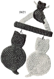 Cat Potholder Pattern #9471