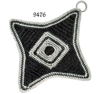 Four Pointed Star Potholder Pattern #9476