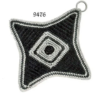 Four Pointed Star Potholder Pattern #9476