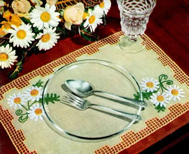 White Daisy Doily Pattern