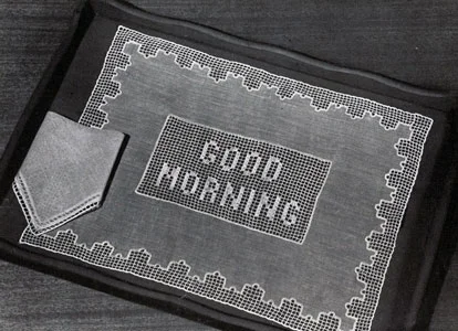 Breakfast Time Mat and Napkin Edging & Insertion Pattern