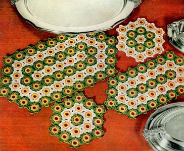 Hot Plate and Platter Mats Pattern #FV-385