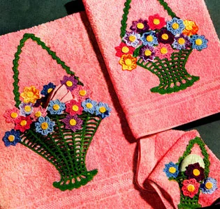 Basket Towel Set Pattern #FV-388