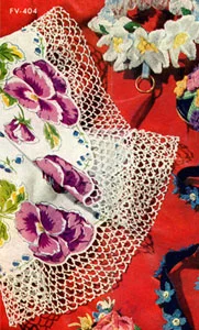 Circular Handkerchief Edging Pattern #FV-404