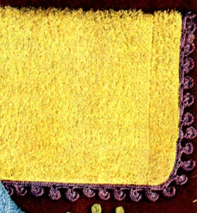 Rain Drop Washcloth Edging Pattern