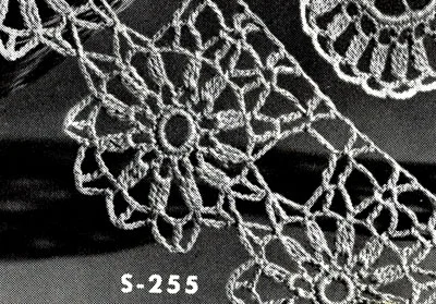 Pillow Case Edging No. S255 Pattern